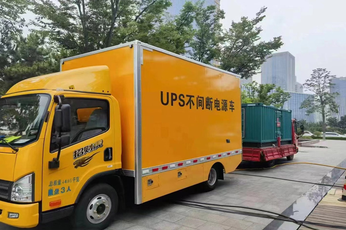凉城发电机租赁施工现场